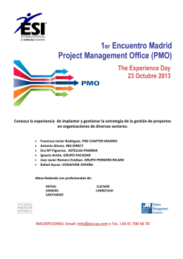 1er Encuentro Madrid Project Management Office (PMO)