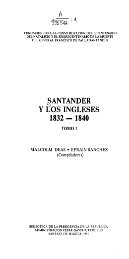 SANTANDER Y LOS INGLESES 1832 - 1840