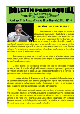 Boletín Unidad Pastoral nº 18 18-5