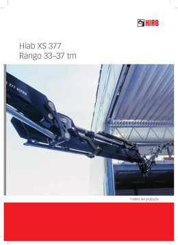 Hiab XS 377 Rango 33–37 tm