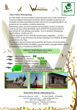 folleto tipis indios waingunga 2013-14