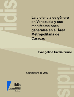 La violencia de género en Venezuela y sus manifestaciones