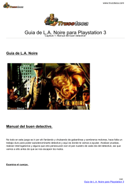 Guia de L.A. Noire para Playstation 3