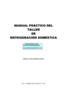 manual práctico del taller de refrigeración doméstica