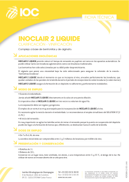 FT INOCLAIR 2 LIQUIDE (ES) - Institut Oenologique de Champagne