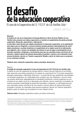 El Desafío de la Educación Cooperativa - COVICIFA