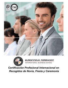 Certificación Profesional Internacional en Recogidos de Novia
