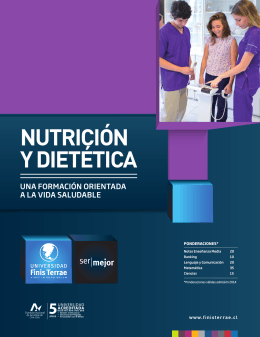 NUTRICIÓN Y DIETÉTICA - Universidad Finis Terrae