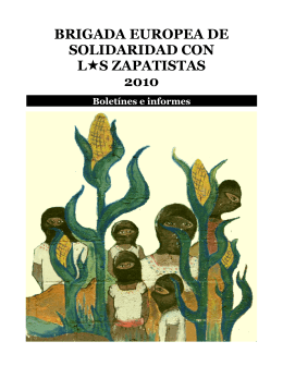 brigada europea de solidaridad con l  s - Enlace Zapatista