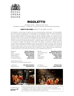 RIGOLETTO - Opera Cine Palafox
