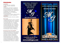Folleto festival MG