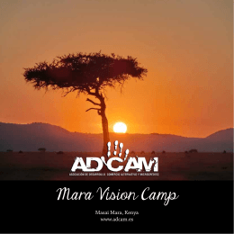 ver folleto ADCAM Mara Vision Camp