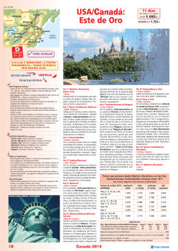 CANADA 2014 Costa Este, Costa Oeste y Transcanadienses