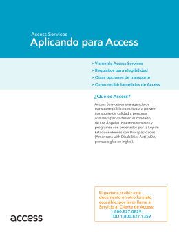 Aplicando para Access
