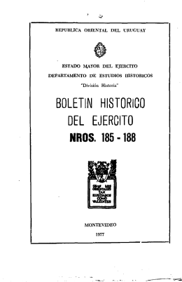 boletín histórico del ejercito nros. 185 -188