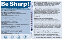 Be Sharp! - City of Lompoc