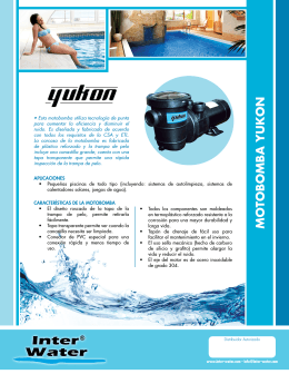 Yukon - Bomba Inter Water, descarga el folleto