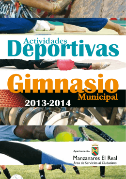 folleto de actividades deportivas y gimnasio