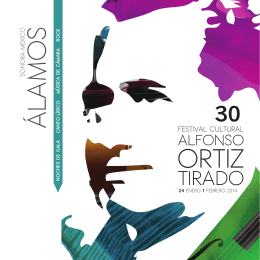Programa del Festival Cultural Alfonso Ortiz Tirado