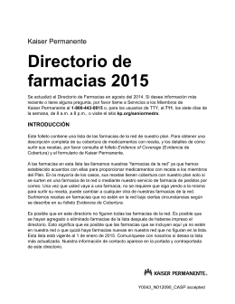 2015 Pharmacy Directory California - Spanish
