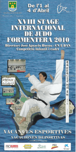 493 20100401 Folleto Stage internacional de judo Formentera 2010