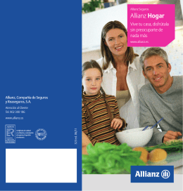 Folleto Allianz Hogar - Allianz seguro seguros