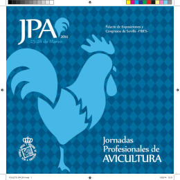 Folleto informativo 2014 - Jornadas Profesionales de Avicultura