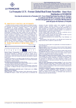 KIID of `La Française LUX - Forum Global Real Estate Securities