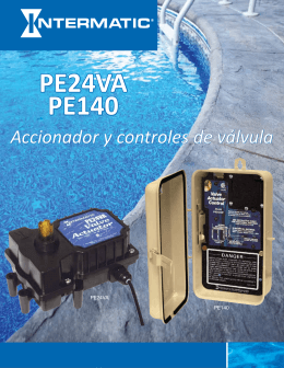 Accionador y controles de válvula PE24VA PE140