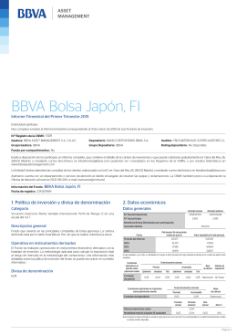 BBVA Bolsa Japón, FI - BBVA Asset Management