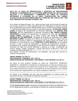 Maquinaria de Veracruz O.P.D Subdirección de Administración