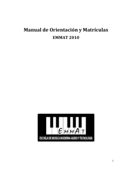 Manual de Orientación y Matrículas