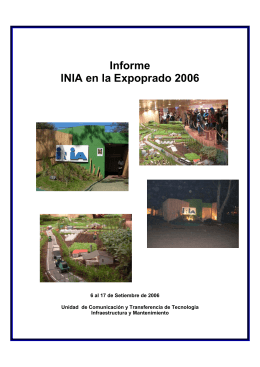 Informe INIA en la Expoprado 2006