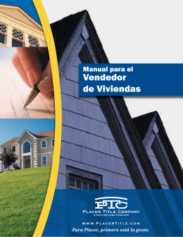Home Seller Handbook - Spanish in color.indd