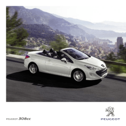 PEUGEOT 308cc - Avant Peugeot
