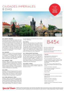 845€ - Special Tours