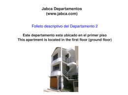Jabca Departamentos (www.jabca.com) Folleto descriptivo del