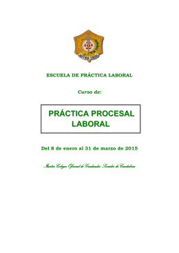 folleto curso procesal laboral definitivo 2015