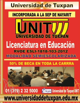 folleto informativo - UNIT