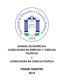 Primer Semestre - Universidad de Panamá