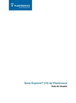 Serie Explorer® 210 de Plantronics