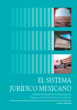 El sistema jurídico mexicano - Suprema Corte de Justicia de la Nación
