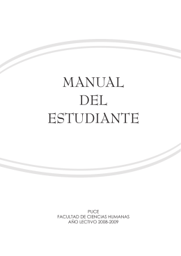 manual del estudiante - Pontificia Universidad Católica del Ecuador