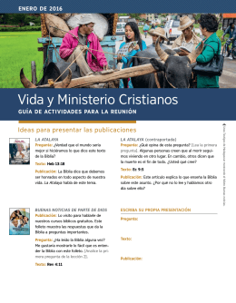 Vida y Ministerio Cristianos