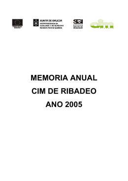 Memoria do CIM 2005 - Concello de Ribadeo