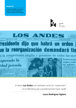 en la Mendoza pre y postdictatorial