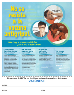 No se resista a la vacuna antigripal.