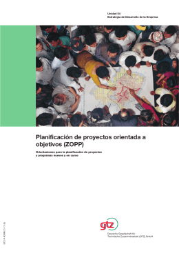 Planificación de proyectos orientada a objetivos (ZOPP)