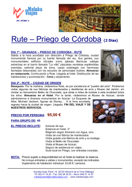 7 Priego, Rute 2 folleto Granada