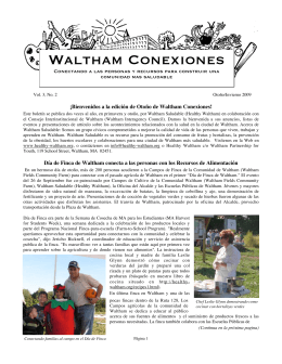 WALTHAM CONExIONES